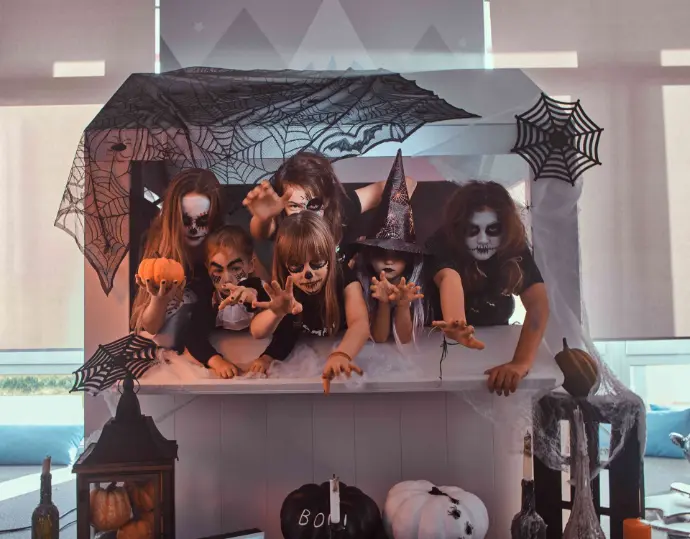 indoor halloween party decoration in Dubai