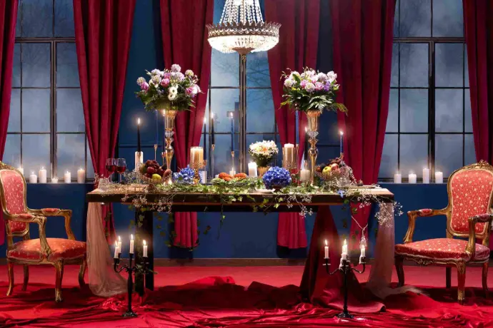 romantic dinner decoration by duo star